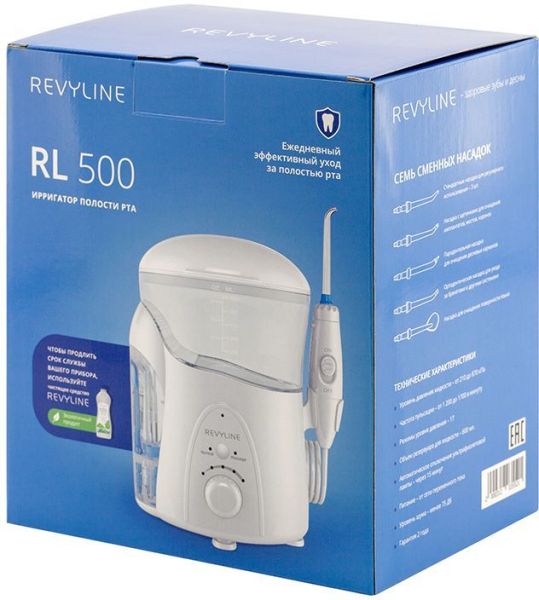 Ирригатор Revyline RL 500 белый/голубой