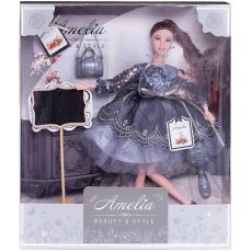 Кукла ABTOYS Amelia Роскошь серебра PT-01630 с аксессуарами 30 см