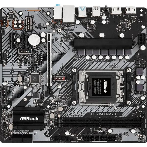 Материнская плата ASRock B650M-H/M.2+ SocketAM5, AMD B650, mATX, Ret