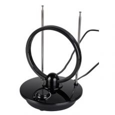 Телевизионная антенна HAMA H-121650 комнатная активная TV/FM/DVB-T 36 дБ 30 - 950 МГц черный